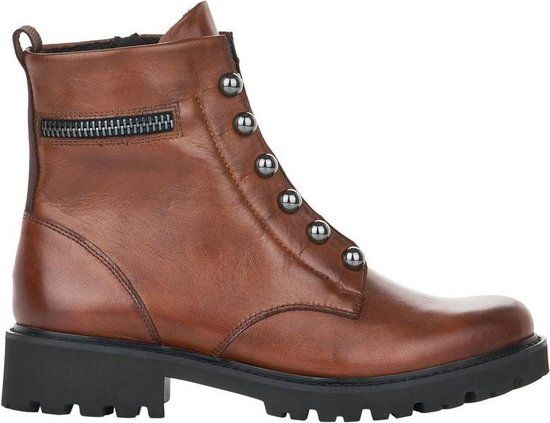 Rieker D8670-22 - Bruine dames enkellaarsjes - Maat 38