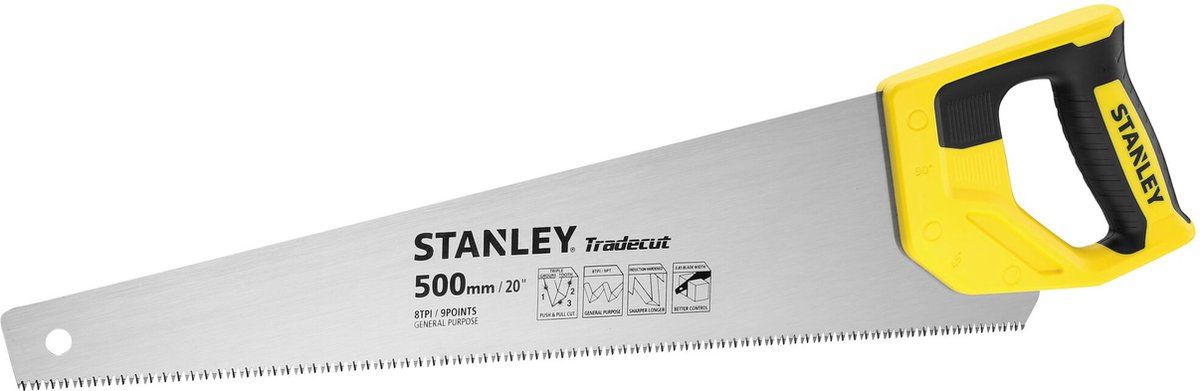 Stanley STHT20350-1 Houtzaag Tradecut Universal 500mm 8 TPI