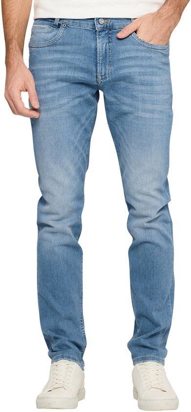 MAC Jeans Arne Pipe Slim Fit Lichtblauw Katoen Elastaan Heren W36 x L32