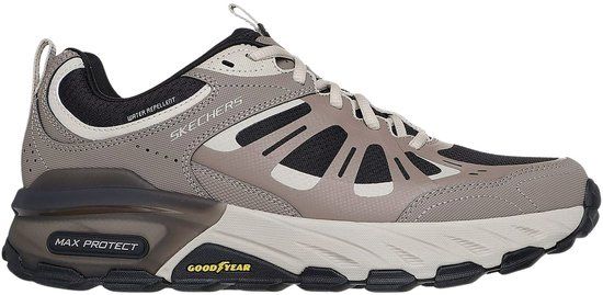 Skechers Max Protext Sherwood Ridge Sneakers Heren - Beige - Zwart - Wit - Grijs - Maat 43