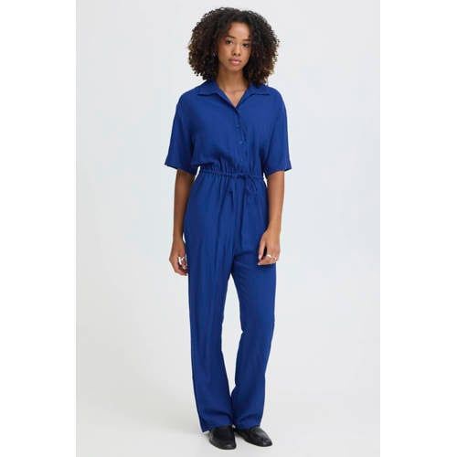ICHI jumpsuit blauw
