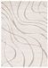 Safavieh Florida Shag Collection Hoogpolig tapijt voor woonkamer, eetkamer, slaapkamer, crème en beige, 61 x 91 cm
