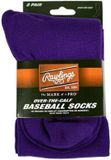 Rawlings Baseball Socks (2 Pair) S Purple