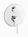 Invena BADLAND Inbouw badkraan 2-delig, Dafni, chroom, rond