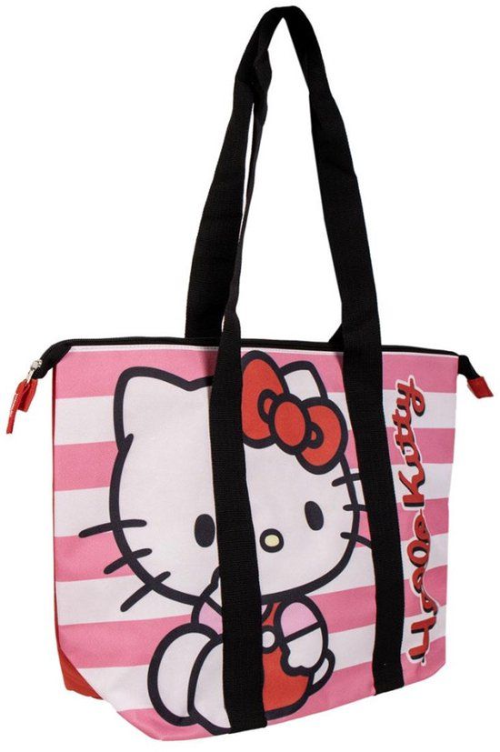 Hello Kitty Unisex Katoenen tas - meerkleurig - Standard