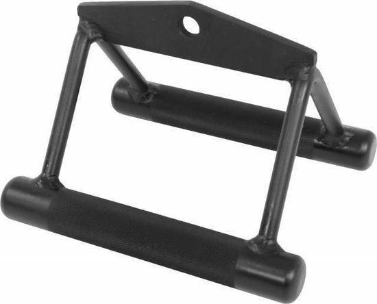 Lifemaxx Black Series Rowing handle - Staal - Zwart