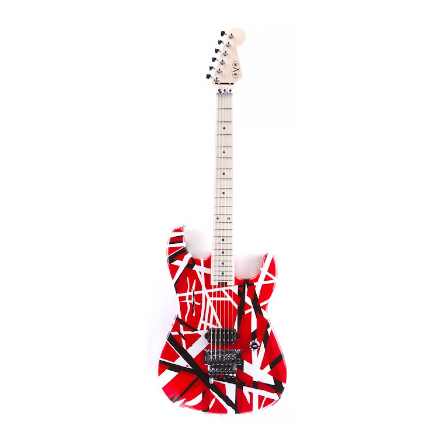 EVH Striped Serie elektrische gitaar rood-wit-zwart