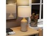 HOMCOM Lampe de table en céramique et lin sable/blanc 22x45cm