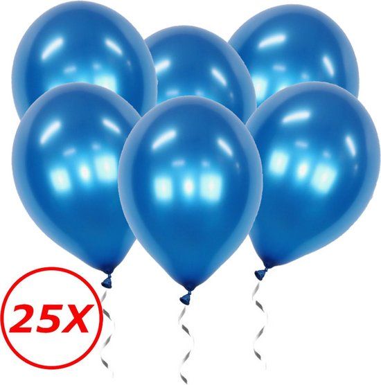 Blauwe Ballonnen Verjaardag Versiering - 25 Stuks - Gender Reveal / Babyshower