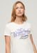 Superdry Foil Workwear Fitted T-shirt Korte Mouwen Wit Dames XS