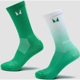 MyProtein MP Ombre Zesty Green / Light Lime Stripe Hardloopsokken (2 stuks) - UK 6-8