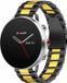 Strap-it Stalen Smartwatch bandje - Geschikt voor Polar Grit X - Zwart/Goud