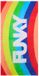 Funkita Rainbowie Serviette en coton 160x80 cm Multicolore