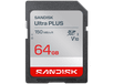 Sandisk Sdxc Ultra Plus 64gb Uhs-i-v10- U1- C10 150mb/s- Hd 64 Gb