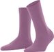 FALKE Softmerino eenkleurig wol katoen sokken dames roze - maat 37-38