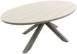 Garden Impressions Edison tafel ovaal - 280x140 cm -taupe -light teak Vironwood