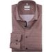 OLYMP Level Five Body Fit Overhemd bruinrood, Motief