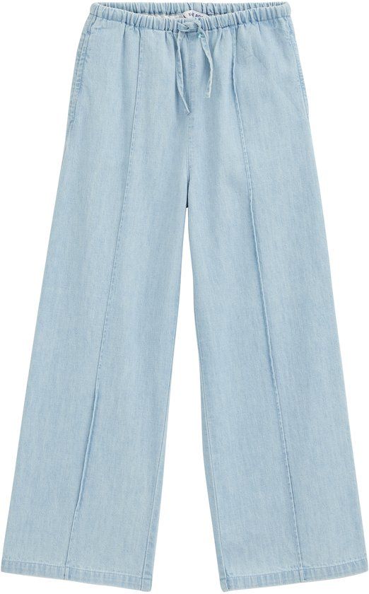 WE Fashion Meisjes wide leg denim broek
