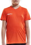Craft Squad Jersey T-shirt - Taille 122 - Unisexe - Orange - Blanc