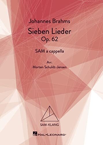 MusicSales Johannes Brahms-sieve liedjes op. 62-SAM a Cappella-VOCAL SCORE