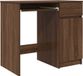 Bureau 86x49x76 cm aggloméré couleur chêne brun