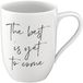 Villeroy & Boch Statement Mok met handvat 'The Best is yet to Come' 290 ml Wit Porselein