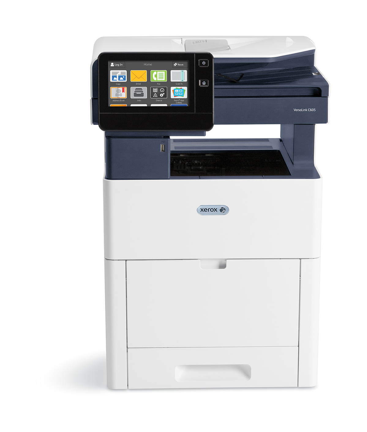 Xerox VersaLink C605 A4 55 ppm dubbelzijdig kopiëren/printen/scannen/faxen (verkoop) PS3 PCL5e/6 2 laden, totaal 700 vel (GEEN ONDERSTEUNING VOOR FINISHER)