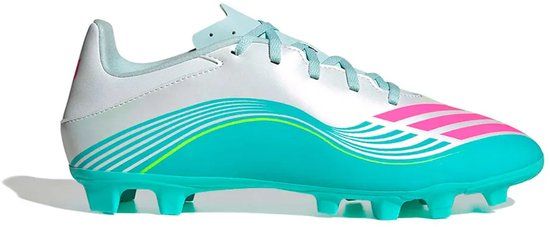 Adidas F50 Messi Club FG/MG Voetbalschoenen Blauw, Zilver EU 46 Man