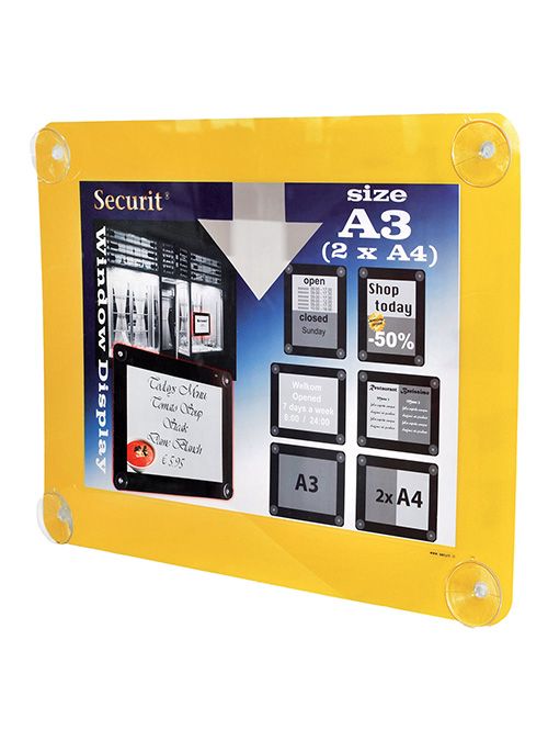 Securit PFW-A3-YE Whiteboard - Geel