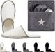 Merkloos / Sans marque Relaxdays Pantoffels - 6 paar - ster - 36-45 - vilt - beige