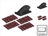Festool HSK 80x133 H schuurblok hard 80 x 133 mm (495967) + 200x schuurstroken P40 / P60 / P120 / P180