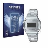Savvies Screenprotector voor Casio A168WEM-7EF - Folie Beschermfolie transparant 6 Stuks