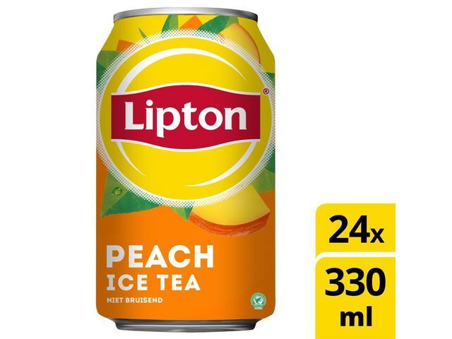 Lipton Lipton Peach Ice Tea, Frisdrank, Koolzuurvrij, Blik