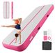 StarTech Opblaasbare gymnastiekmat - Airtrack turnmat - 300 x 100 x 20 cm - Antislip oppervlak - Geschikt voor training, wedstrijden en yoga - 600-watt elektrische pomp - Reparatieset, draagtas - Roze