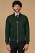D'Arienzo Blouson bomber cuir vert homme bomber daim ton sur ton, Taille 48/M, Couleur Vert