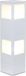 Brilliant VARUS Socle 2x60W Blanc IP44