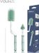 Youha® flessenborstels - Schoonmaakborstels - 3 stuks - Siliconen materiaal - Borstel voor fopspeen, buisjes, slangen en flesjes - Makkelijk schoonmaken - Spenen - Flessenreinigen - Kleur: Groen