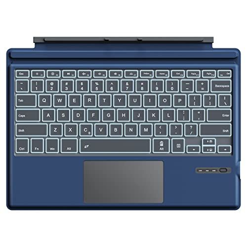 MoKo Type Cover for Microsoft Surface Pro 7 Plus/7/6/5/4/3 - Wireless Bluetooth Keyboard with Trackpad - Indigo