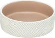 Trixie Voerbak/Drinkbak Patroon Keramiek Wit/Beige 16x16x6 cm