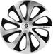 SPARCO SPC1373SVBK Sicily leren schoenen, zilver/zwart, set van 4 stuks, 33 cm