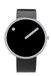 Picto Design Horloge Zwarte Wijzerplaat, Zwart Lederen Horlogeband 43370-4120S - Herenhorloge - 40mm