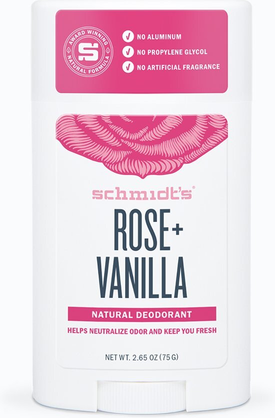 Schmidt's Naturals Schmidt's Deodorant Stick Rose & Vanilla (75 gram