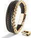 SERASAR Leren armband voor heren Goud 20 cm