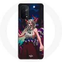 Maniacase Etui voor Oppo A74 Yamato One Piece Manga Poster