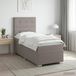 Maison Exclusive - Lit boxspring avec matelas Taupe 100 x 200 cm Tissu