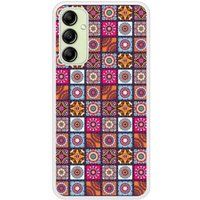 Samsung Galaxy A14 Patchwork mandala Verstevigd hoesje met sublimatie bedrukking