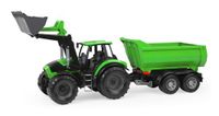 Lena speelgoed tractor Deutz-Fahr Agrotron 7250 TTV met aanhangwagen