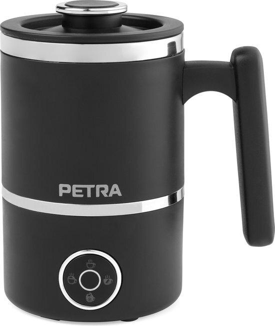 Petra PT5133VDEEU10 Chocolisse Elektrische warme chocolademelkmaker en schuimgarde, 300 ml/150 ml melkstomer/melkopschuimer, koude functie voor ijskoffie, licht/dik schuim, aanraakbedieningspaneel