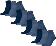Puma Sokken Quarter Plain 12P Denim Blauw Maat 39-42 (12 paar)