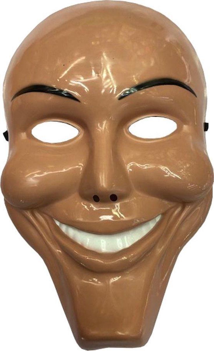 partychimp Gezichtsmasker Purge PVC Beige One-size